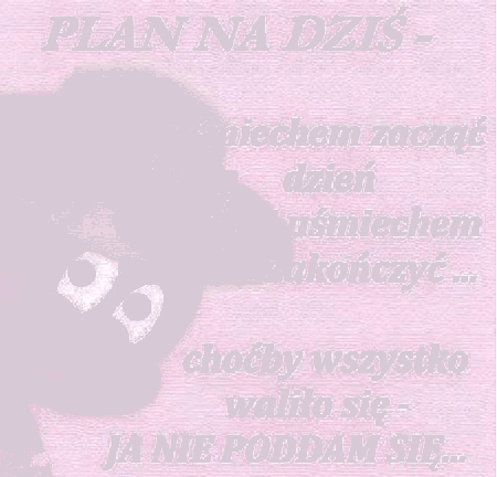 Dziecko z planem na nowy tydzień
